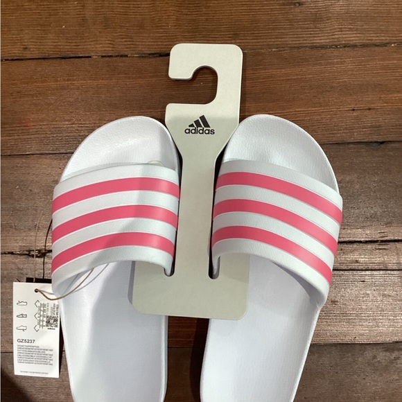 Adidas Pink Adilette Aqua - Picture 2 of 3